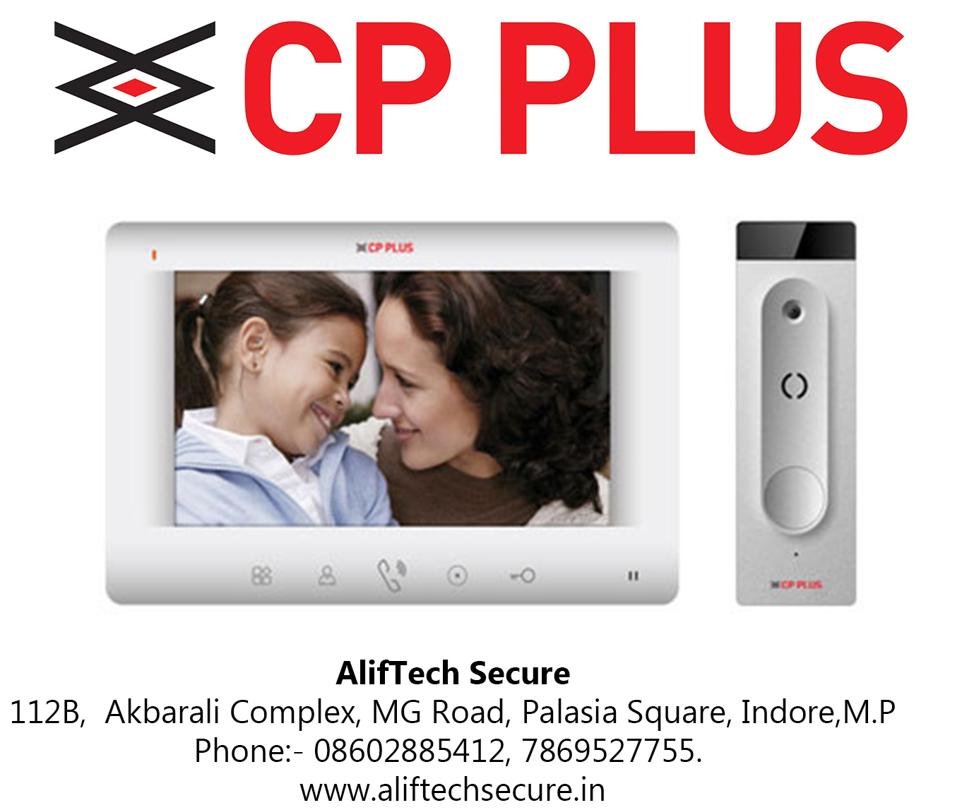 CP Plus 7" VDP Color Video Door Phone Kit (CP-PVK-70TH)