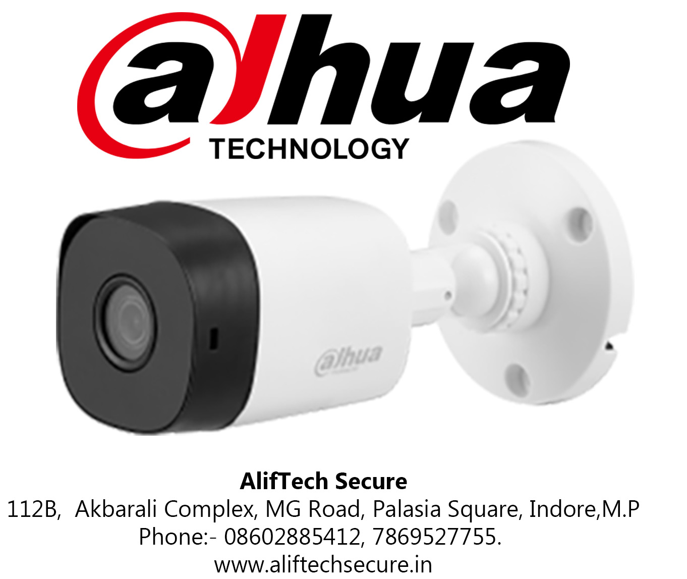 Dahua HD 5MP Outdoor Dome In-Built MIC Eyeball CCTV Camera (DH-HAC-B1A21P-A) in Indore