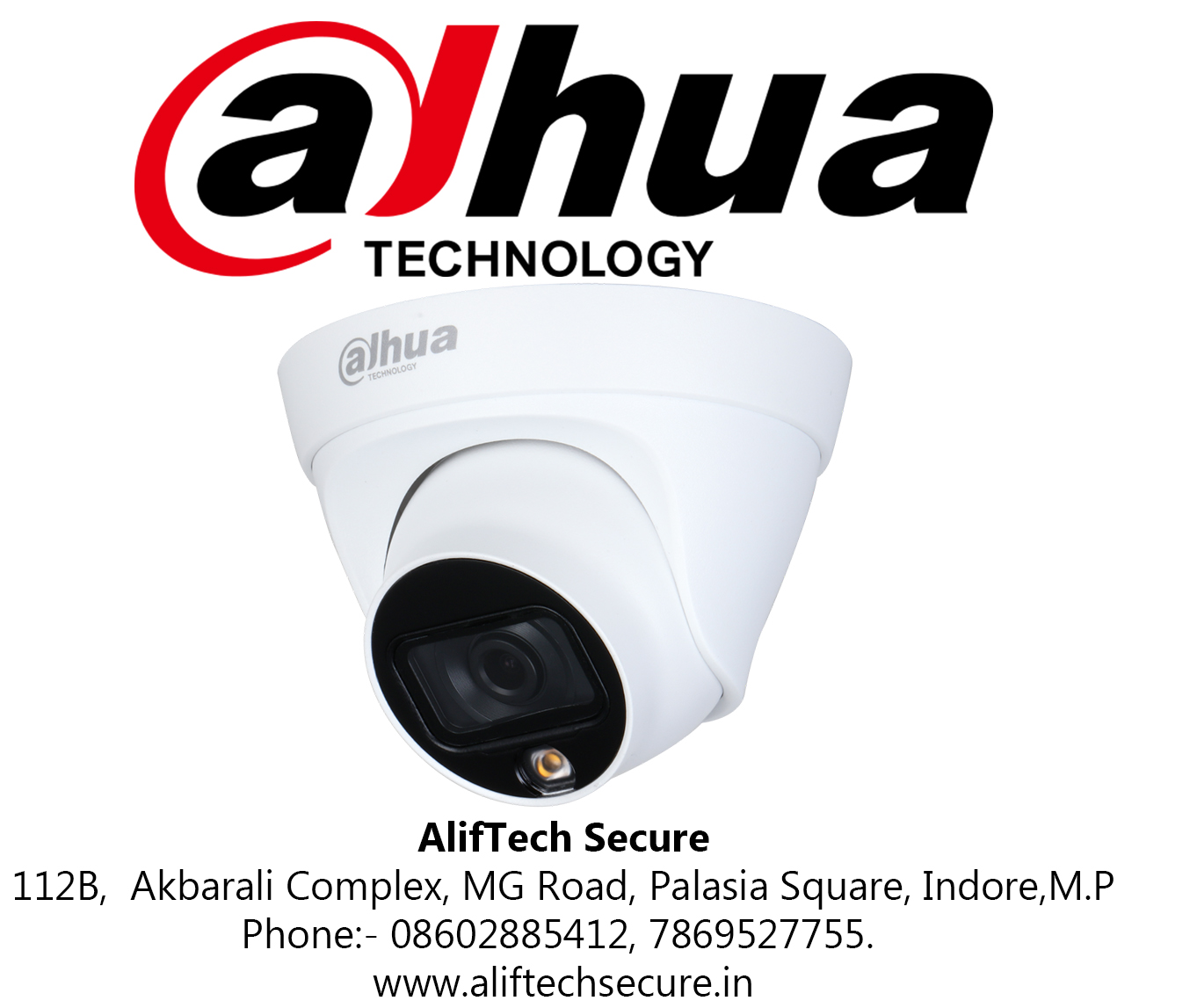 Dahua IP 2MP Dome Full time Color Network CCTV (IPC-HDW1239T1P-LED-S4)