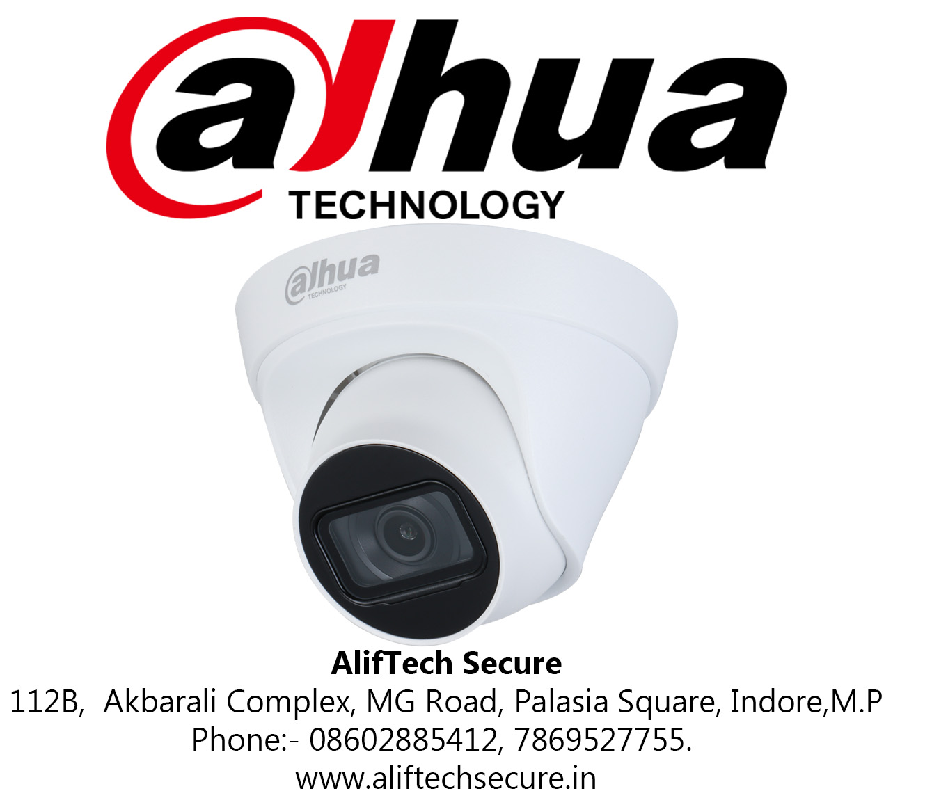 Dahua IP 2MP Indoor Dome with Built in MIC H.265+ Network CCTV Camera (DH-IPC-HDW1230T2-A)