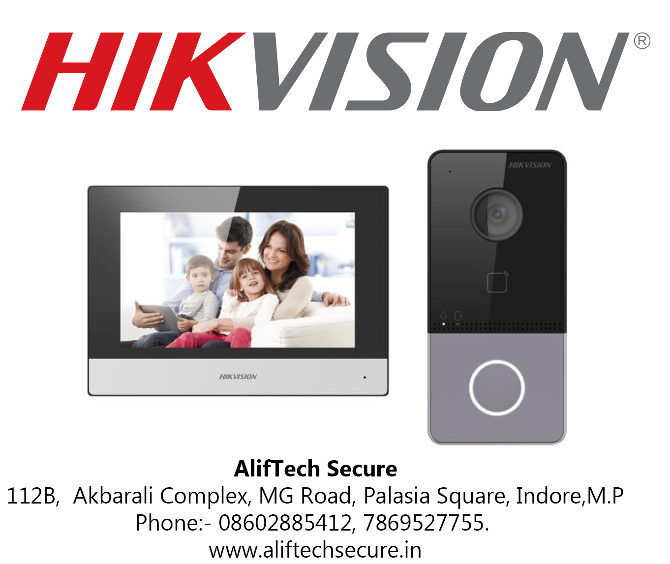 HIKVISION IP 7" VDP Video Door Phone Kit (DS-KIS603-P)