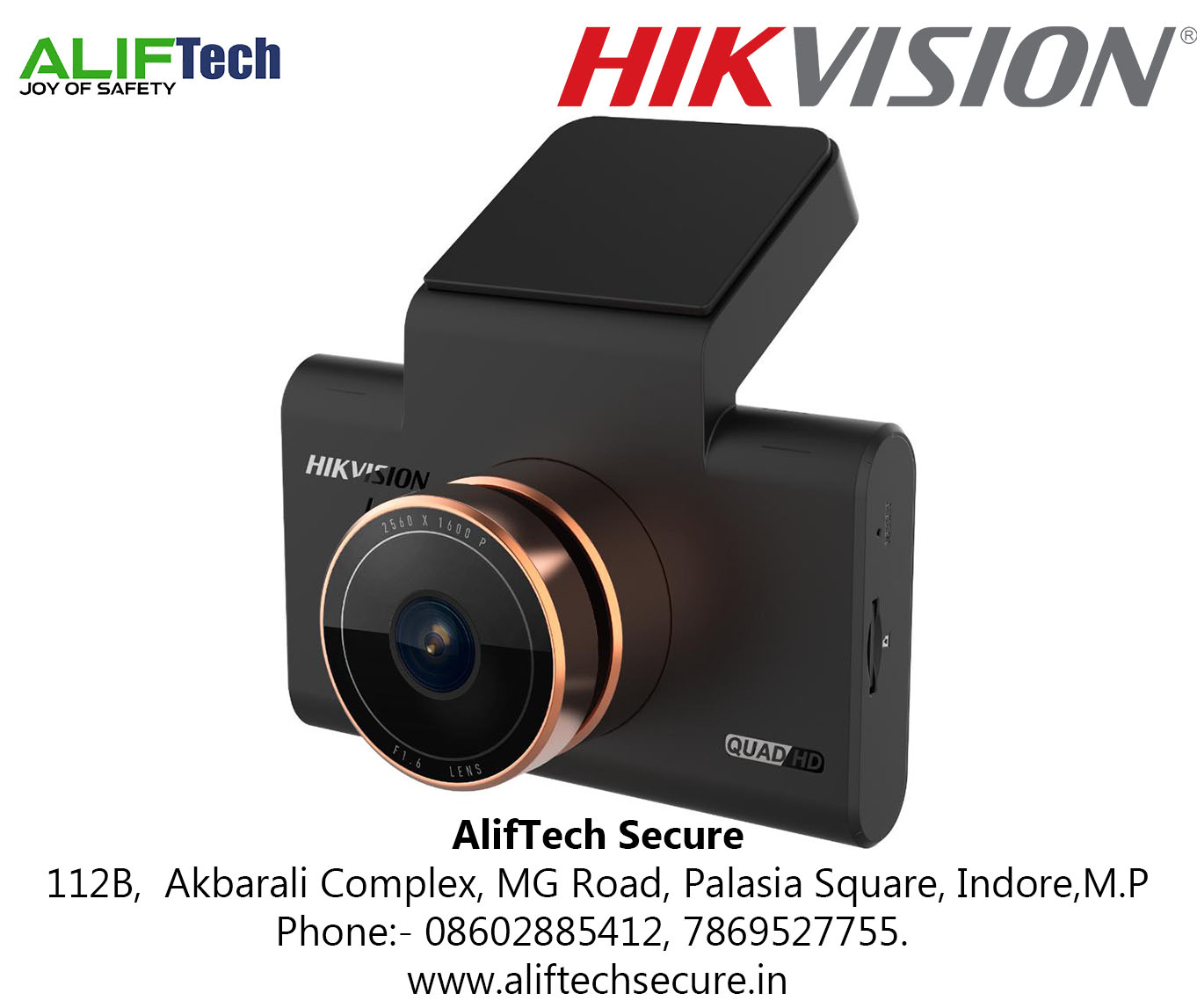 Hikvision Dashcam with 4” Screen and GPS 1600P Resolution