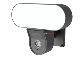 CP PLUS CP-F42A 2K 4MP QUAD HD Wi-Fi Floodlight Full Color Camera with In-Built Siren Security Camera