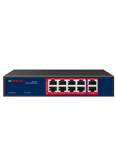 CP-ANW-GPU8G2-N12 8 port +2 Giga Uplink AI PoE Switch
