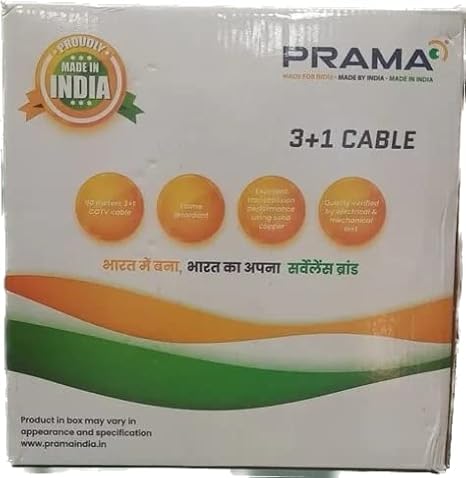PRAMA 3+1 Coaxial Cable 90Meter PT-CMR59P-090/B