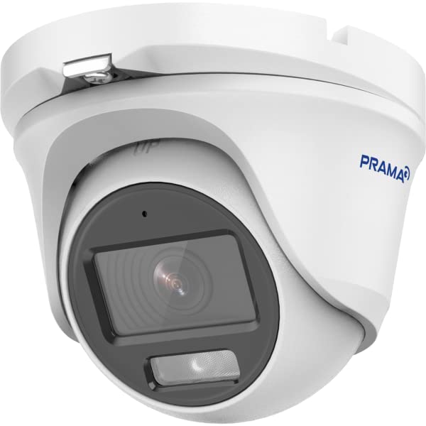 Prama Analog 2MP 20m Warm Light Full Color Metal Turret Camera Colour VU Series with 5 Year Warranty by EvteQ (Camera, PT-HTD70F0E-MFS)