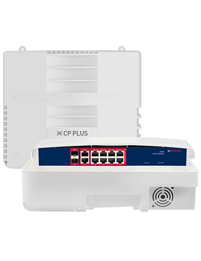 CP-ANW-GPU8G2F2D-N12 8Gigabit PoE Port + 2Gigabit Uplink Port + 2SFP Port Outdoor PoE Switch