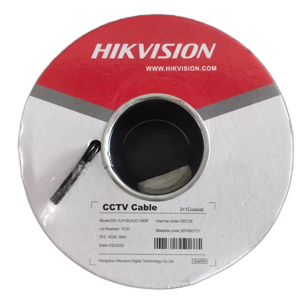 Bare copper PVC Hikvision DS 1LH1SCA3C 090B Coaxial Cable, 90m