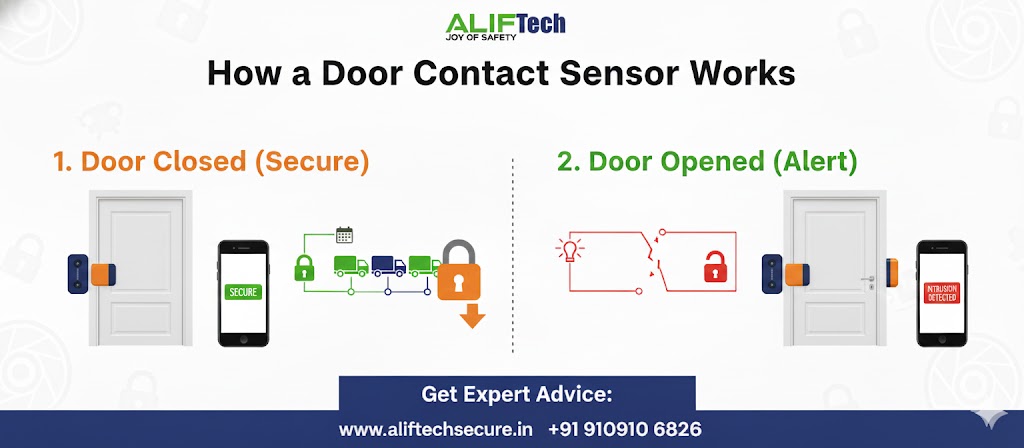 How a Door Contact Sensor Works