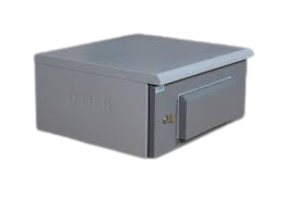 D-Link 9U Outdoor IP66 Pole/Wall Mount Steel Enclosure – NWR-9U-5550-GR-IP66