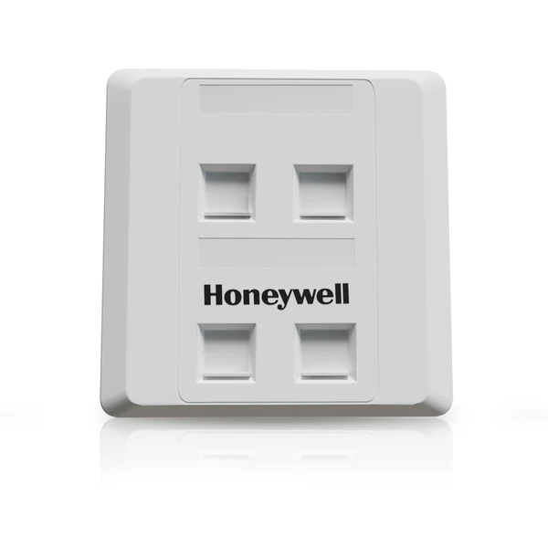 Honeywell Quad Port Face Plate 86×86 with Shutter – HC000409