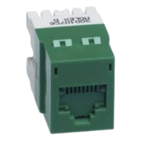 Molex Cat 6 DataGate RJ45 Keystone Jack Green – KSJ-00018-GR