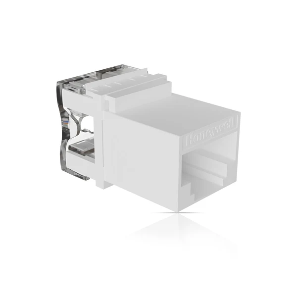 Honeywell Shuttered Cat 6 Keystone Jack White | 110 & Krone Tool
