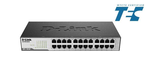 D-Link 24 Port Fast Ethernet Switch - DES-1024D | High Capacity
