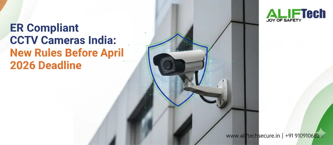 ER compliant CCTV cameras India with STQC certification badge