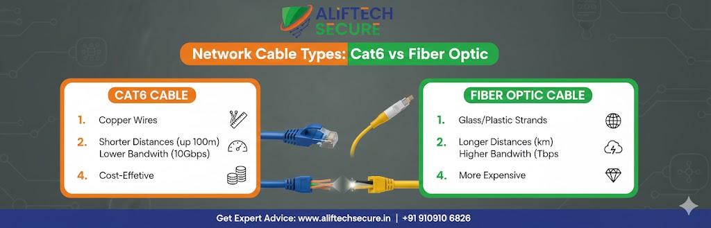 Cat6 vs Fiber Optic Cable: Which Is Right for You? (2025)