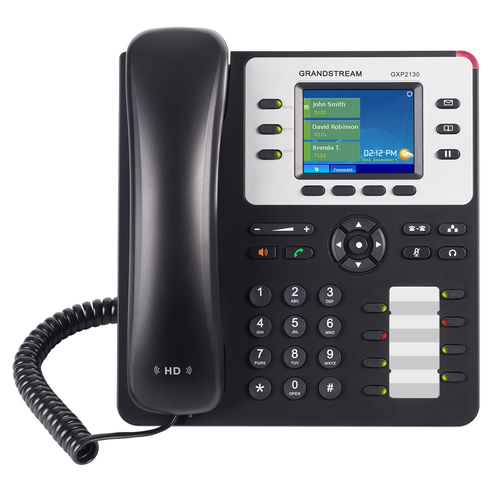 Grandstream GXP2130 v2 High-End IP Phone – 3-Line