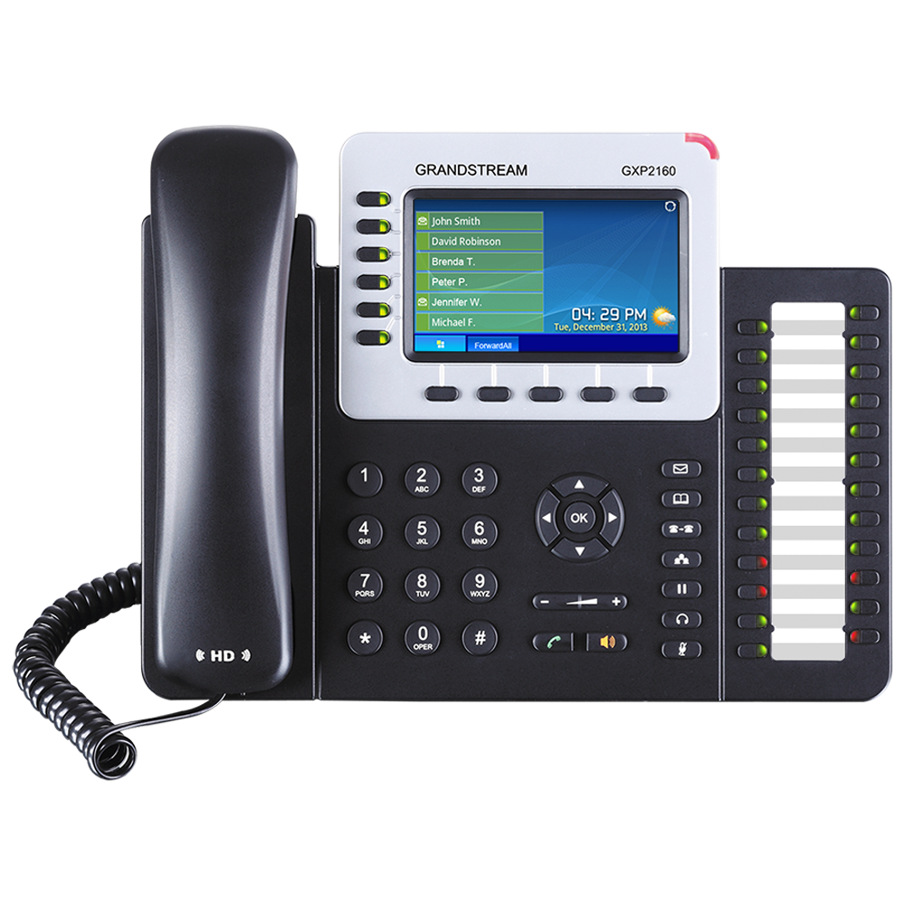 Grandstream GXP2160 High-End IP Phone – 24 BLF Keys