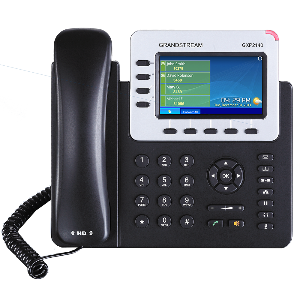 Grandstream GXP2140 Enterprise IP Phone – 4-Line Color