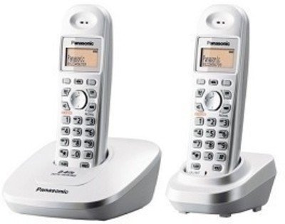 Panasonic KX-TG3612 Dual Handset Cordless Phone – White
