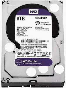 WD 6TB Purple Surveillance Hard Disk WD64PURZ
