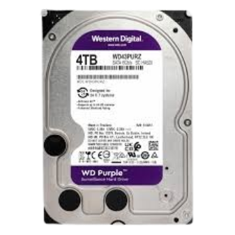 WD 4TB Purple Surveillance Hard Disk WD43PURZ | Security Storage