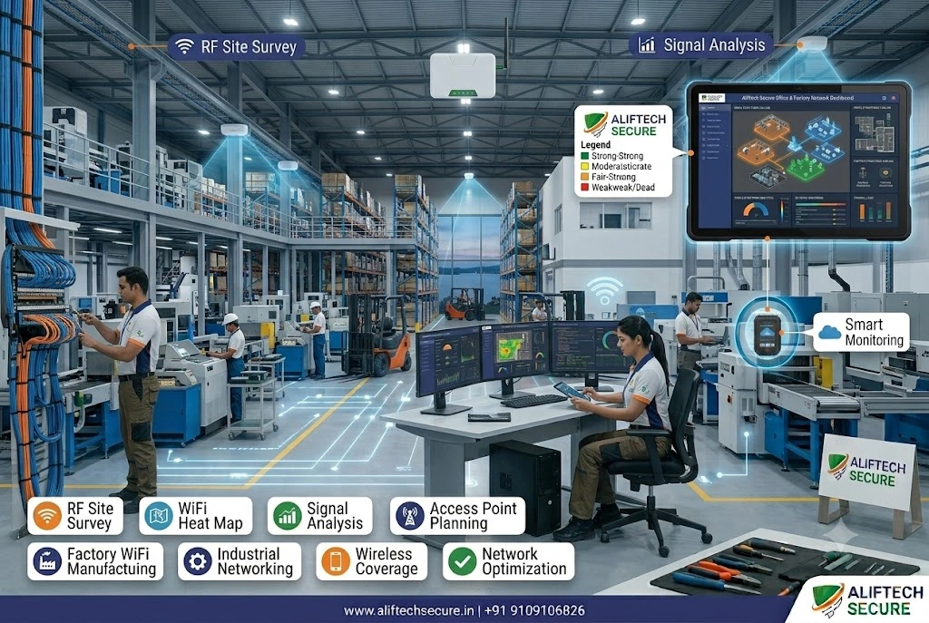 AlifTech Secure Office & Factory Networking Installation Team