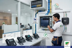 EPABX system Panasonic Matrix office phone Indore installation