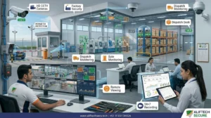CCTV security system factory Indore Pithampur manufacturing plant AlifTech