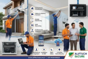 AlifTech Secure CCTV home installation Indore professional team