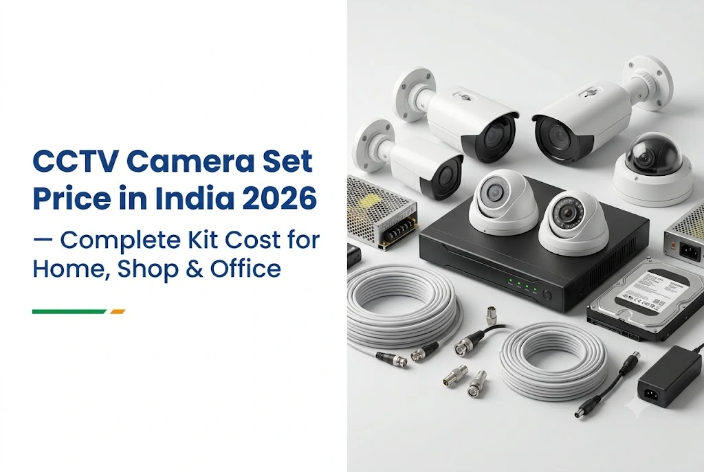 CCTV Camera Set Price in India 2026 — Complete Kit Cost for Home, Shop & Office