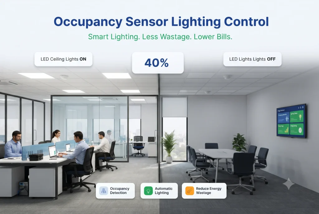 occupancy sensor lighting control office indore