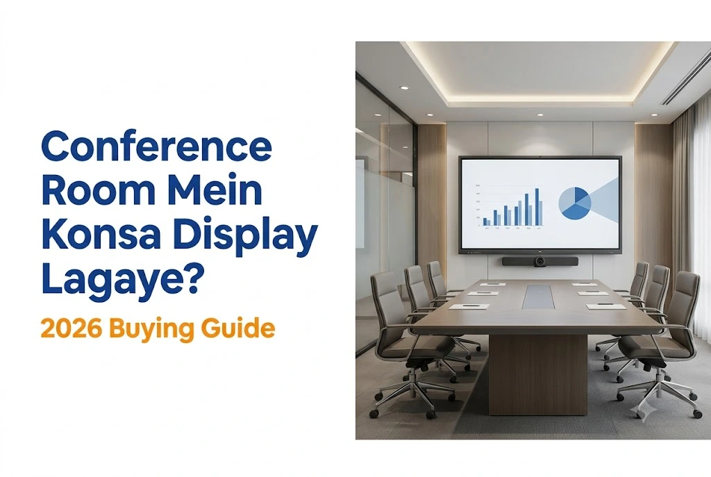 “Conference Room Mein Konsa Display Lagaye? 2026 Buying Guide”