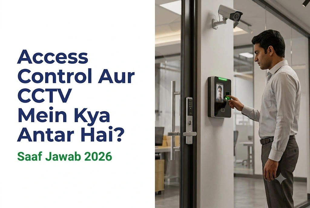 Access Control Aur CCTV Mein Kya Antar Hai? Saaf Jawab 2026